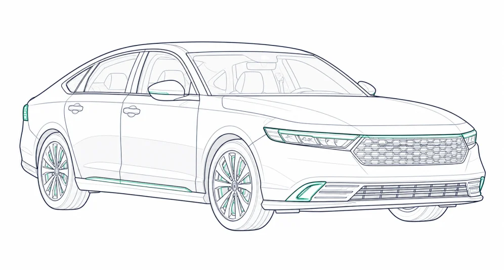 2025 Honda Accord outline